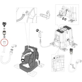 Φ12ロングロックナット(NB) タカギ