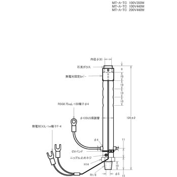 コンパクト熱風ヒーター(熱電対付き) ノーブランド