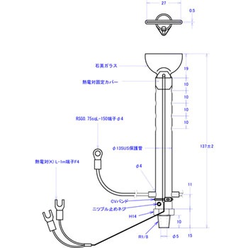 コンパクト熱風ヒーター(熱電対付き) ノーブランド