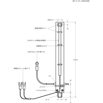 コンパクト熱風ヒーター ハイパワー (熱電対付き) ノーブランド