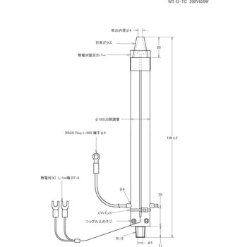 コンパクト熱風ヒーター ハイパワー (熱電対付き) ノーブランド