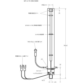 コンパクト熱風ヒーター ハイパワー (熱電対付き) ノーブランド