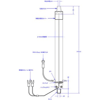 コンパクト熱風ヒーター ハイパワー (熱電対付き) ノーブランド