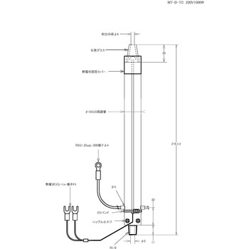 コンパクト熱風ヒーター ハイパワー (熱電対付き) ノーブランド