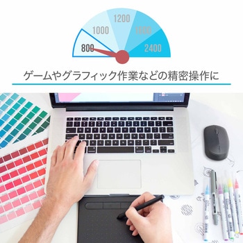 Rapoo MT100G Bluetooth ワイヤレスマウス 2.4GHz マルチデバイス対応 4ボタン 800dpi/1000dpi/1200dp/1600dpi/2400dpi(5段階) rapoo(ラプー)