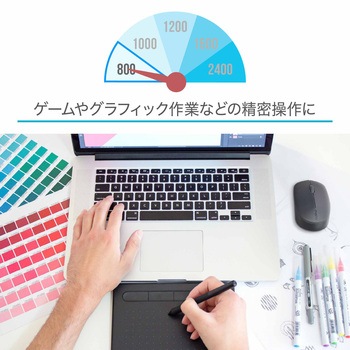 Rapoo MT100G Bluetooth ワイヤレスマウス 2.4GHz マルチデバイス対応 4ボタン 800dpi/1000dpi/1200dp/1600dpi/2400dpi(5段階) rapoo(ラプー)
