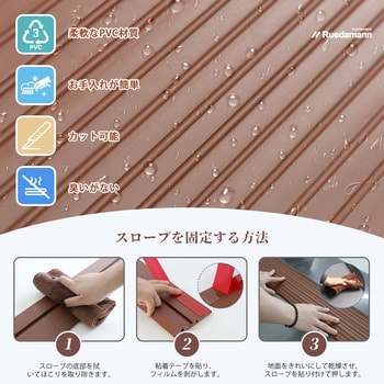 段差スロープ PVC材質 カット可能 Ruedamann