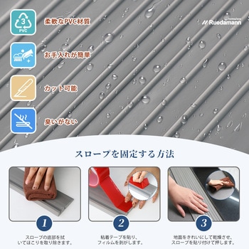 段差スロープ PVC材質 カット可能 Ruedamann