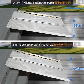 車椅子スロープ アルミスロープ 折り畳み式 Ruedamann