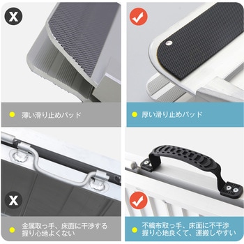 車椅子スロープ アルミスロープ 折り畳み式 Ruedamann