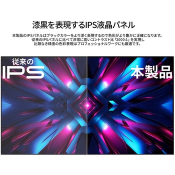 液晶ディスプレイ 27型/5120×2880/DP×1、HDMI、Type-C/ブラック/スピーカー有/2年保証 - JAPANNEXT