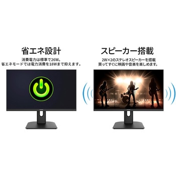 液晶ディスプレイ 27型/3840×2160/DP×2、HDMI×2/ブラック/スピーカー有/2年保証 JAPANNEXT