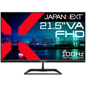 液晶ディスプレイ 21.5型/1920×1080/HDMI×1、VGA×1/ブラック/スピーカー有/2年保証 JAPANNEXT