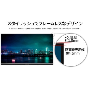 液晶ディスプレイ 21.5型/1920×1080/HDMI×1、VGA×1/ブラック/スピーカー有/2年保証 JAPANNEXT