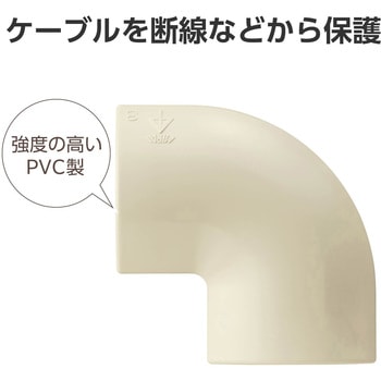 配線カバー モール 接続ユニット 曲ガリ 【 床用モール LD-GA1207M 専用 】 エレコム