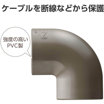 配線カバー モール 接続ユニット 曲ガリ 【 床用モール LD-GA1207MBR 専用 】 エレコム