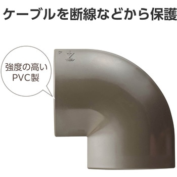 配線カバー モール 接続ユニット 曲ガリ 【 床用モール LD-GA1307MBR 専用 】 エレコム