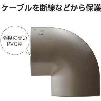 配線カバー モール 接続ユニット 曲ガリ 【 床用モール LD-GA1407MBR 専用 】 エレコム