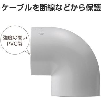 配線カバー モール 接続ユニット 曲ガリ 【 床用モール LD-GA1407MGY 専用 】 エレコム