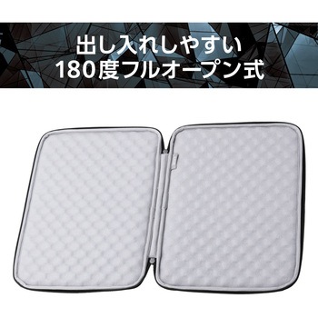 パソコンケース 14インチ PCバッグ 衝撃吸収 コンパクト スリム ダブルファスナー ZEROSHOCK エレコム