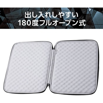 パソコンケース 15.6インチ PCバッグ 衝撃吸収 コンパクト スリム ダブルファスナー ZEROSHOCK エレコム