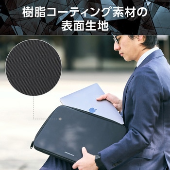 パソコンケース 15.6インチ PCバッグ 衝撃吸収 コンパクト スリム ダブルファスナー ZEROSHOCK エレコム