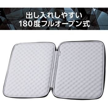 パソコンケース 15.6インチ PCバッグ 衝撃吸収 コンパクト スリム ダブルファスナー 撥水加工 ZEROSHOCK エレコム