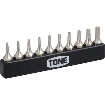 T型トルクスビットセット(いじり防止タイプ) TONE トネ (前田金属工業)