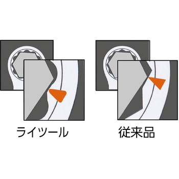 両口めがねレンチ(45°) ライツール 旭金属工業(新日本ツール)