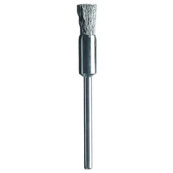 軸付ミニチュアエンド型ブラシ(軸径3mm) LESSMANN