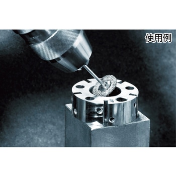 軸付ミニチュア平型ブラシ(軸径3mm) LESSMANN