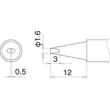 T22-D16 こて先 1本 白光 【通販サイトMonotaRO】