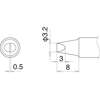 こて先(T22・鉛フリーはんだ対応) HAKKO(白光)