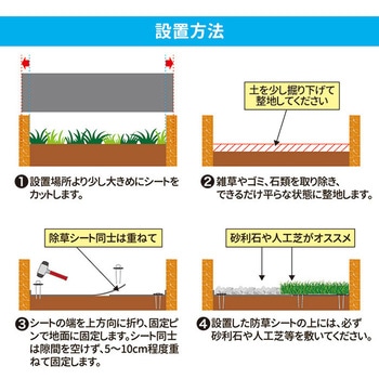防草シート 90cm×30m巻 固定ピン60本付 後藤
