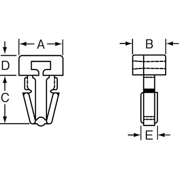 押し込み型固定具 PANDUIT(パンドウイット)
