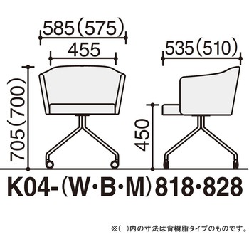 チェア コーデ キャスター脚 張くるみ肘 スタンダード張(配送・組立サービス付き) コクヨ