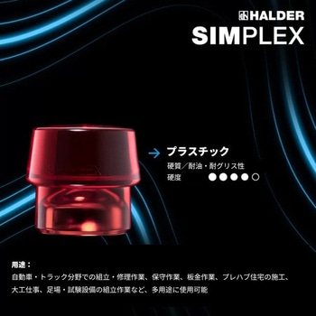 シンプレックスハンマー用替ヘッド Roemheld Halder(ロームヘルド・ハルダー)