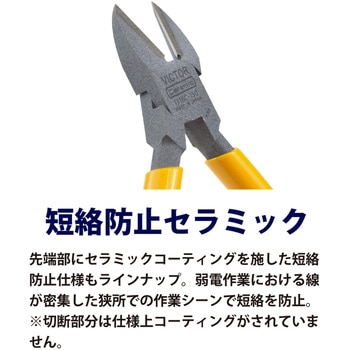 セラミックコーティングニッパ 125mm フジ矢