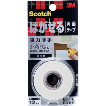 スコッチはがせる両面テープ 強力薄手 スリーエム 3m 両面テープ一般用途用強力 超強力 通販モノタロウ Kre 12