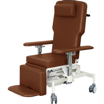 車いす式油圧ストレッチャー ビニルレザーライトブラウン TB-1398 76X180X50-80 高田ベッド製作所