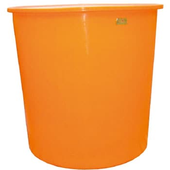 スイコー M型容器 M-130 オレンジ+フタ 回転成形品+鉄枠セット(受注