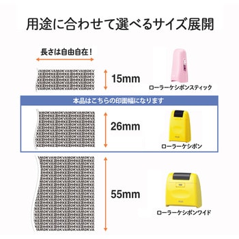 個人情報保護スタンプ ローラーケシポン レギュラー 26mm プラス(文具)