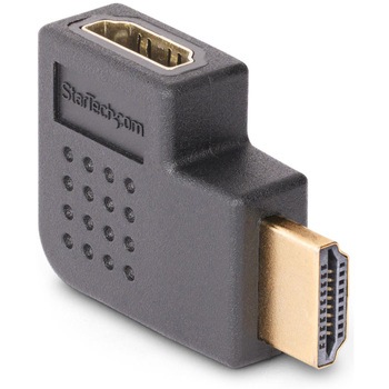 HDMI 2.0アダプター/L型右向き/オス-メス/4K60Hz/High Speed HDMI/HDR10/7.1ch 32chオーディオ/L字型 方向変換 コネクター StarTech.com