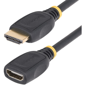 HDMI 2.0延長ケーブル/50cm/4K60Hz/High Speed HDMI/オス-メス/ブラック/ポート保護 モニターケーブル - StarTech.com