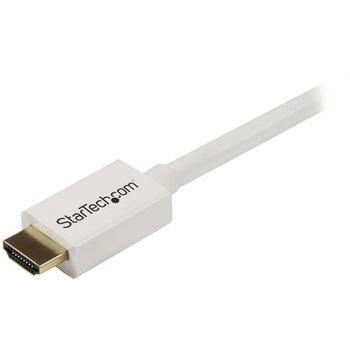 HDMI 1.4 ケーブル/3m/4K30Hz/CL3規格/ 壁内配線可/イーサネット対応/High Speed HDMI/オス-オス/ホワイト/ウルトラHD UHD モニターケーブル StarTech.com