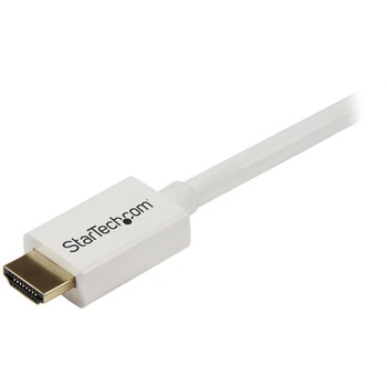 HDMI 1.4 ケーブル/5m/4K30Hz/CL3規格/ 壁内配線可/イーサネット対応/High Speed HDMI/オス-オス/ホワイト/ウルトラHD UHD モニターケーブル StarTech.com