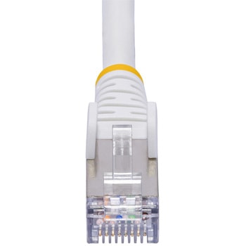 CAT8 LANケーブル/10m/ホワイト/25G/40G 2000MHz/100W PoE++/S/FTP/スナッグレス/低煙ゼロハロゲン/フルーク試験済/カテゴリ8 イーサネットケーブル StarTech.com
