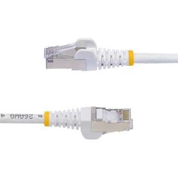 CAT8 LANケーブル/12m/ホワイト/25G/40G 2000MHz/100W PoE++/S/FTP/スナッグレス/低煙ゼロハロゲン/フルーク試験済/カテゴリ8 イーサネットケーブル StarTech.com