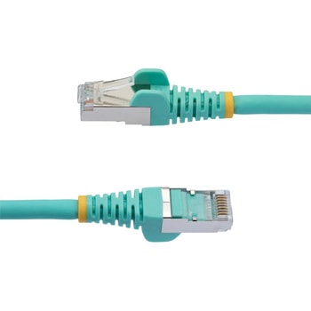 カテゴリ6A LANケーブル/3m/アクア/10GbE 500MHz/100W PoE++/S/FTP/低煙ゼロハロゲン/スナッグレス/RoHS/CAT6A ネットワーク イーサネット ケーブル StarTech.com