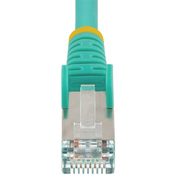 カテゴリ6A LANケーブル/3m/アクア/10GbE 500MHz/100W PoE++/S/FTP/低煙ゼロハロゲン/スナッグレス/RoHS/CAT6A ネットワーク イーサネット ケーブル StarTech.com